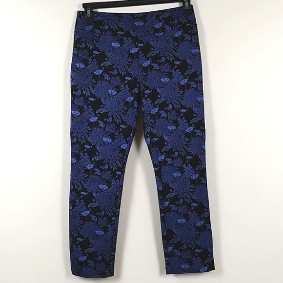 Soft Surroundings Pants - Soft Surroundings Blue Floral Legging Pants Size SP